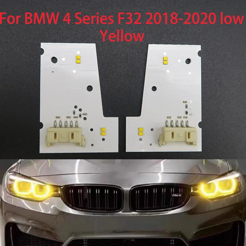 JHao Xin BMW 4 серии F32 2017-2020 Недорогие автомобильные фары Желтый чип DRL Балластная