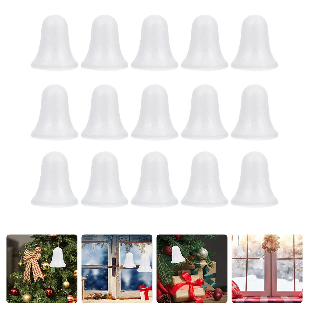 

15Pcs DIY Bell Shaped Hanging Ornament Xmas Tree Pendants Unfinished Xmas Decor