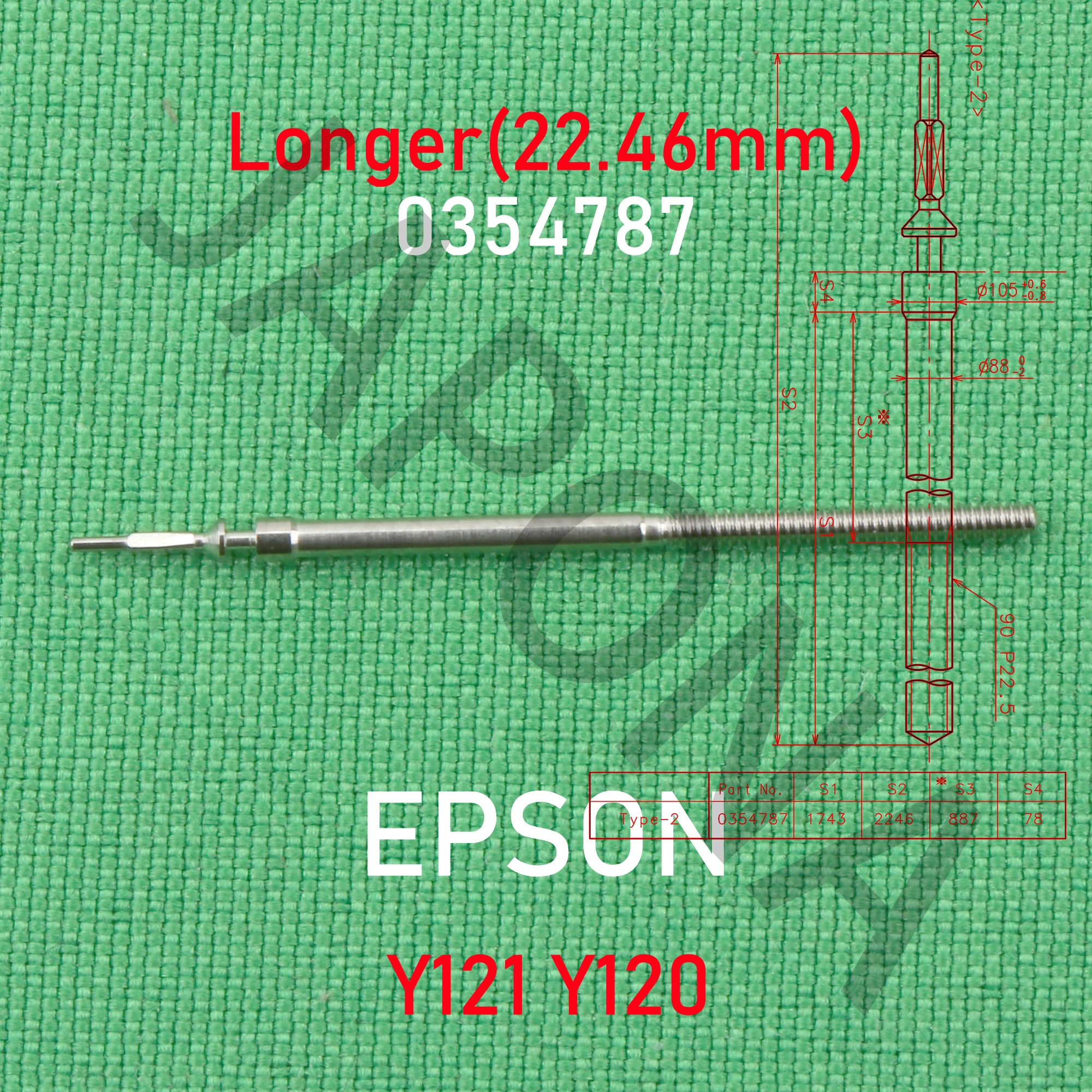 Стержень EPSON 0354787 стержень Y121 длинный 22 46 мм тип 2 Y121F Y121F4 stemY121F5 Y121F6 Y120 y121