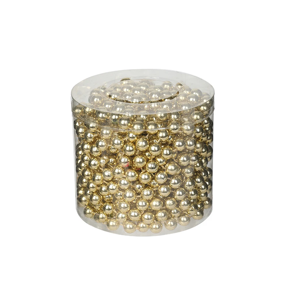 Праздничное украшение рождественская нить из бисера вечеринка золотая длиной 5 м