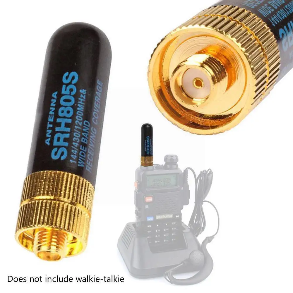 

1pcs Srh805s 4.5cm Short Antenna Sma-f Female Vhf Uhf For Baofeng For Two Way Radio Walkie Talkie Antenna Accessori I1c9