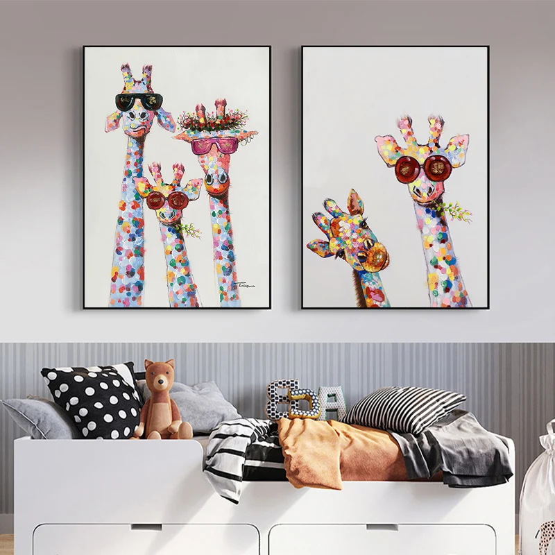 Милые украшения для детской комнаты настенные картины цельный плакат