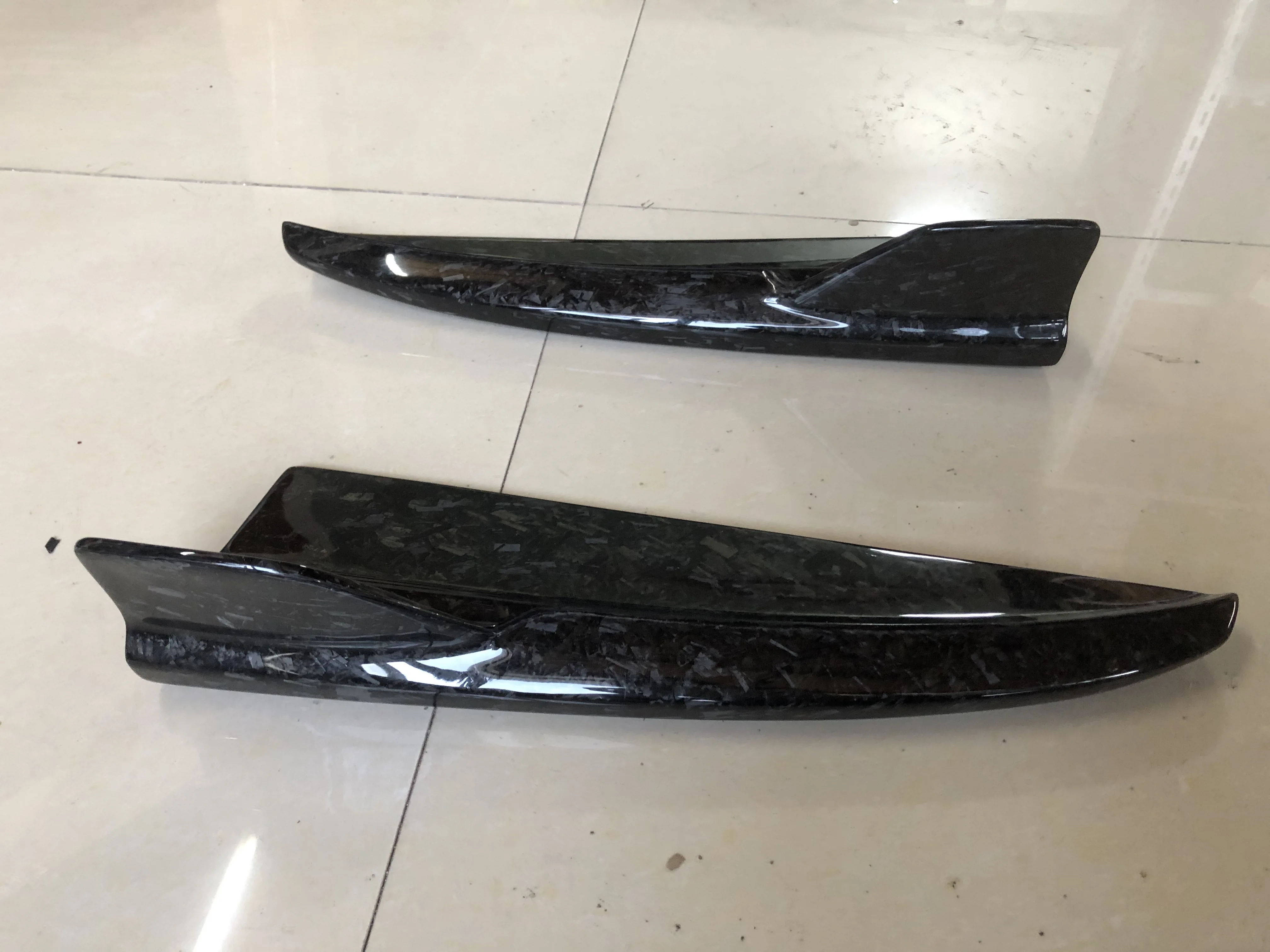 Кованые задние боковые юбки из углеродного волокна для Mercedes Benz C205 W205