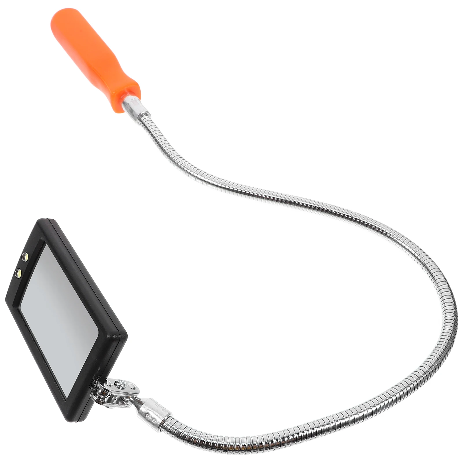 Гибкий механический инструмент для инспекционного зеркала для проверки автомобиля, гибкий светодиодный светильник с вращением на 360 градусов, нержавеющая сталь