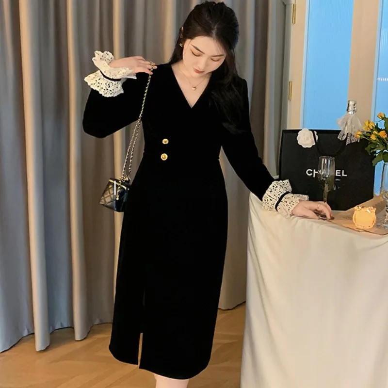 Женское платье-костюм новинка 2024 осенне-зимний костюм с юбкой Новое Элегантное