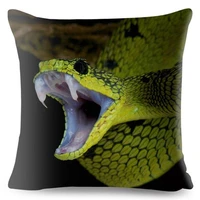outdoor cobra snake viper print cushion cover beige polyester pillowcase throw pillow pillowcase sofa home decor pillowcase