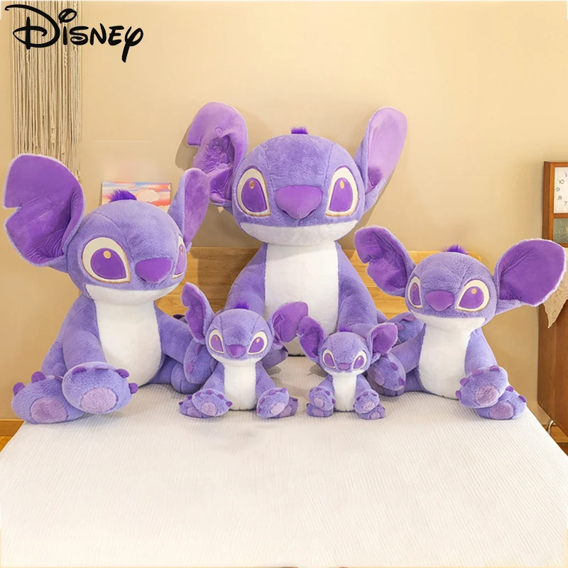 

Disney Anime Lilo & Stitch Rabbit Plush Toy Fantasy Purple Soft Pillow Plushie Kid Girl Kawaii Cartoon Gift Sofa Bed Decor