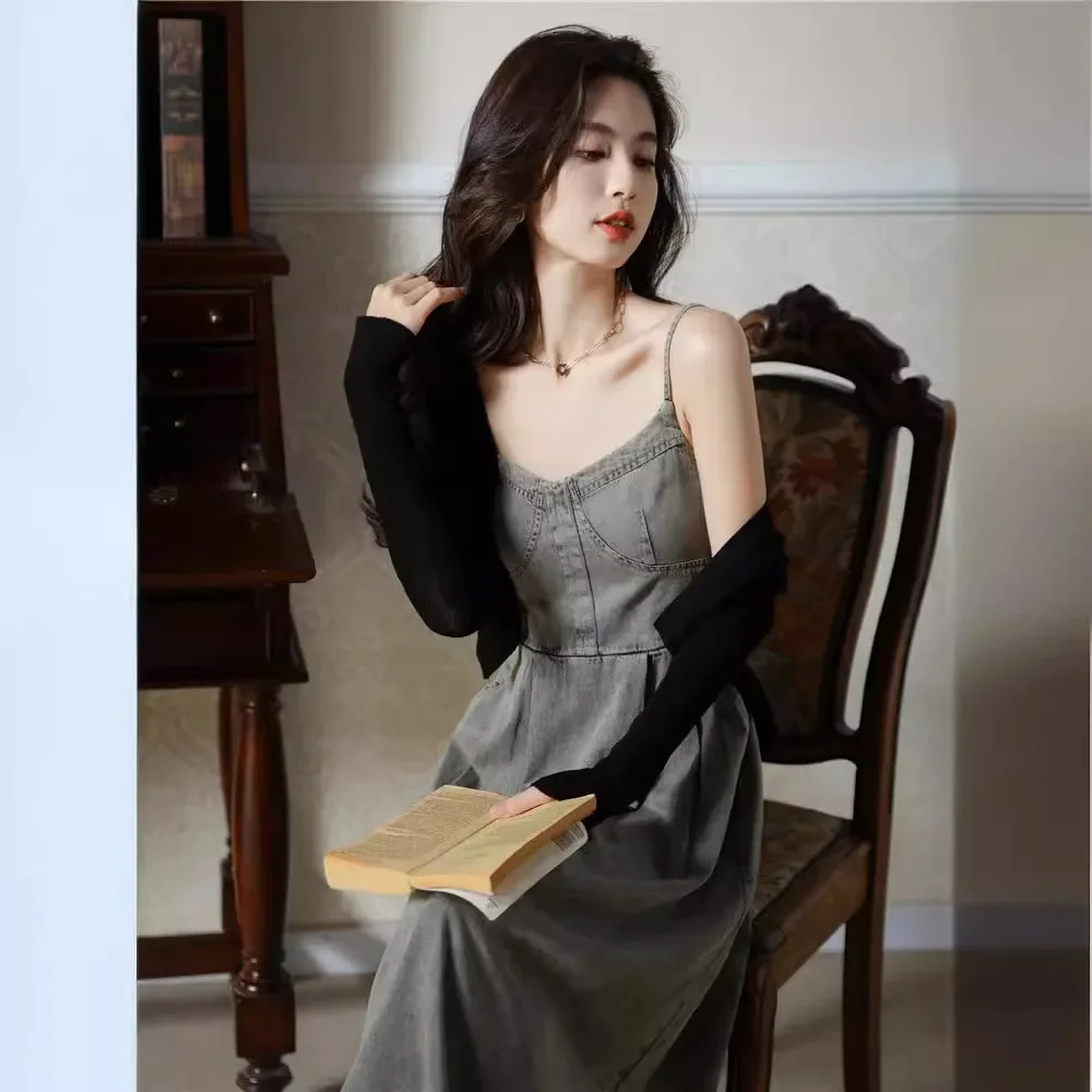 Винтажное платье в гонконгском стиле женское весенне-летнее Новое Элегантное