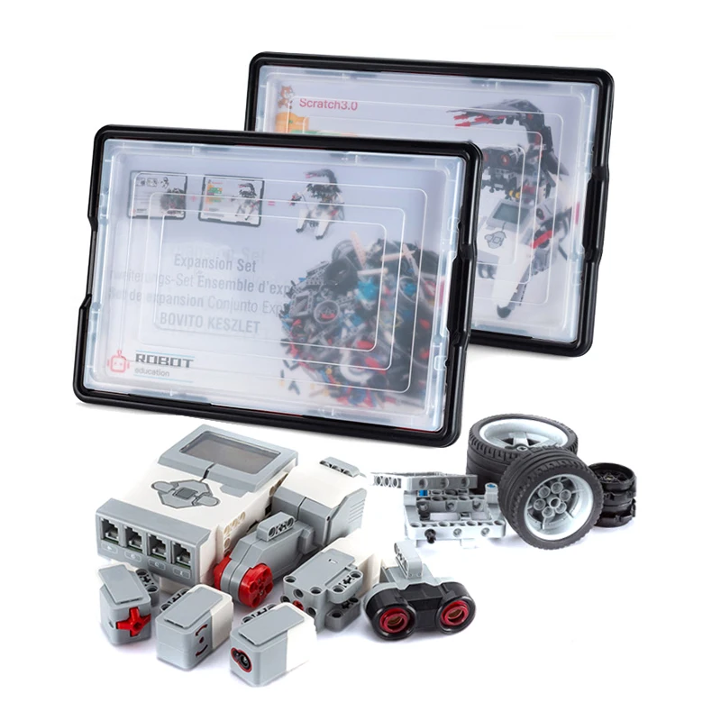 Программируемые игрушки совместимые с EV3 мелкие строительные блоки робот сборка