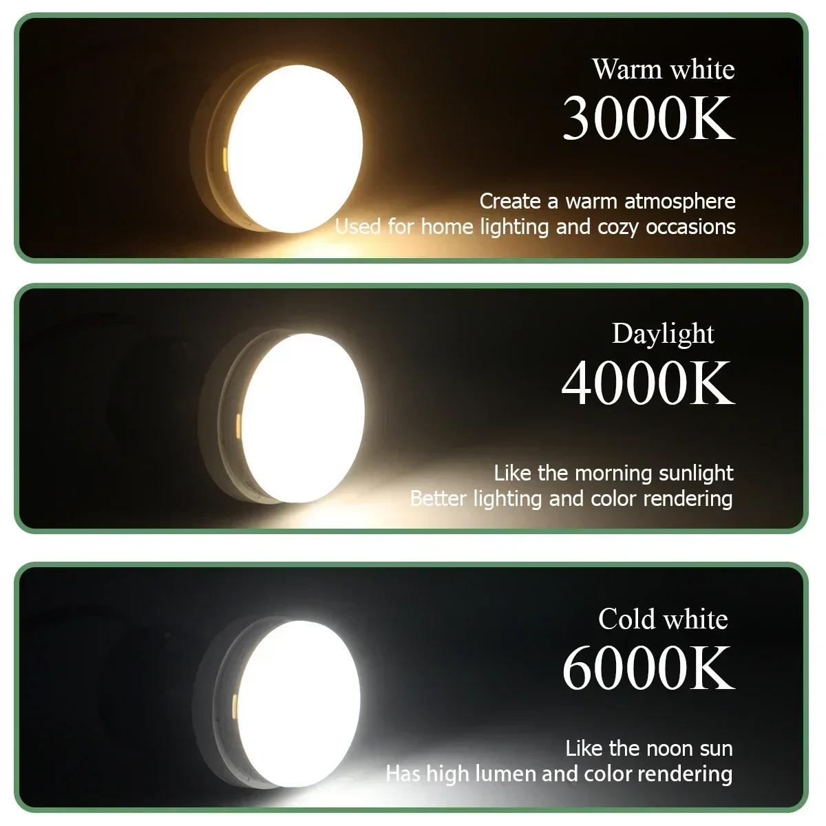 6Pcs LED Cabinet Light Bulb GX53 Replacement AC85-265V 5W 15W Without Main PC Cover Energy Saving Down CeilingLight