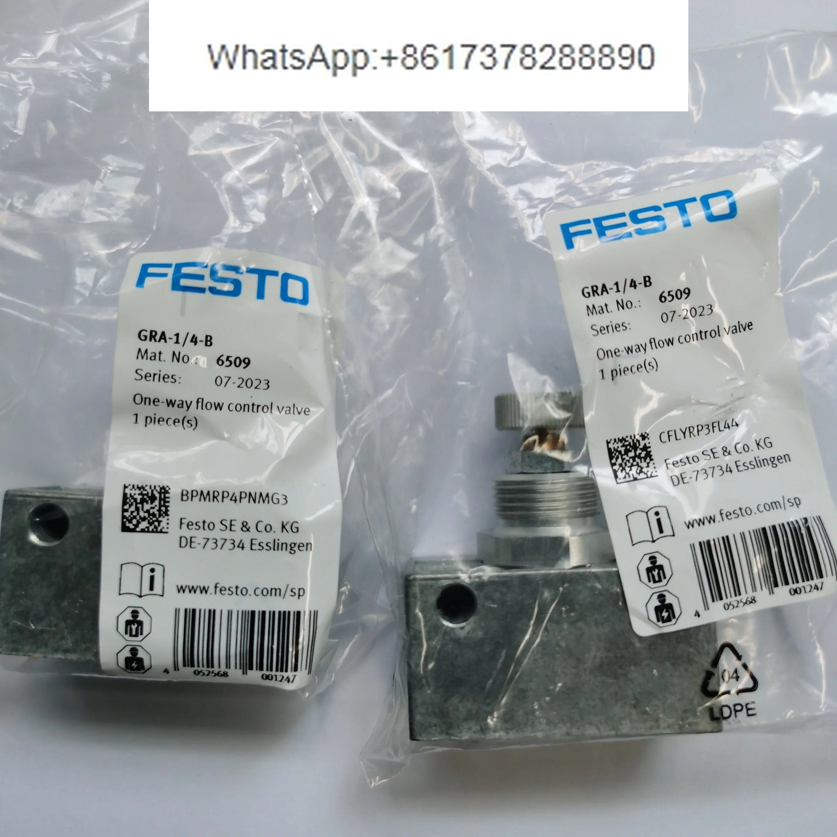 FESTO GR-M5-B 151213 151215 6509 6308 Festo односторонний клапан дроссельной заслонки