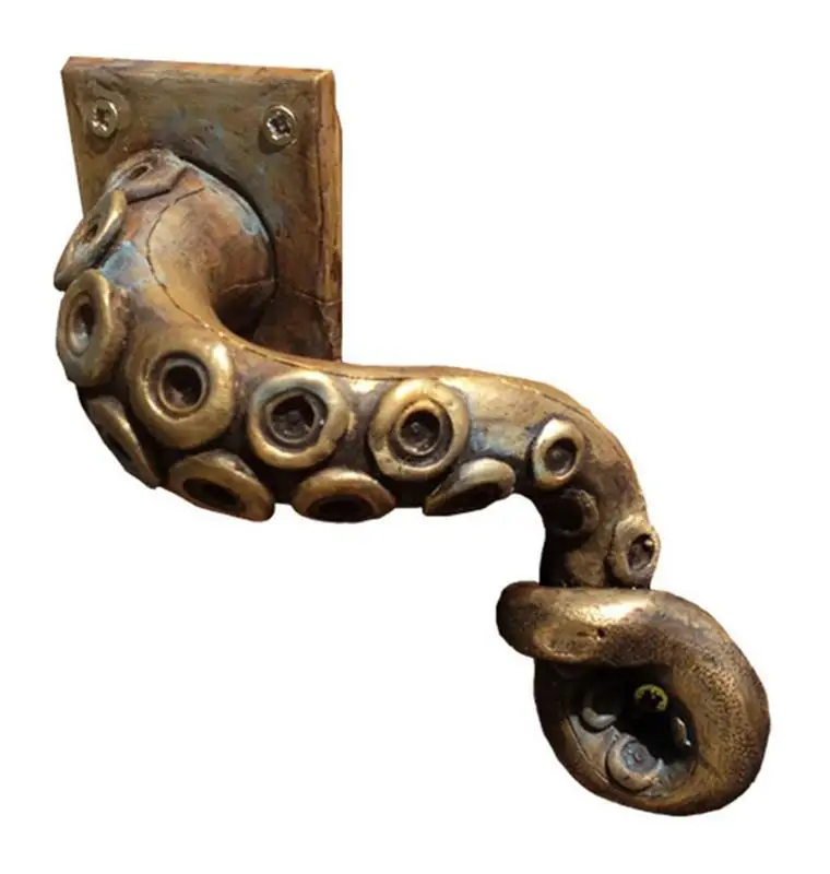 

Handle Deep Ocean Creature Decoration Resin Door Knocker Figurine Vintage Octopus Door Knob Handle Punk Octopus Tentacle Door