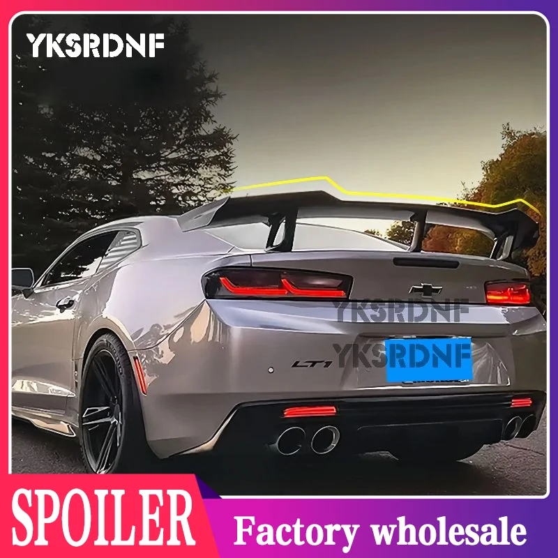 

Спойлер для Chevrolet Camaro 2015-2022 ZL1 1LE стиль ABS пластик задняя крышка багажника спойлеры крыло глянцевый черный карбоновый тюнинг автомобиля