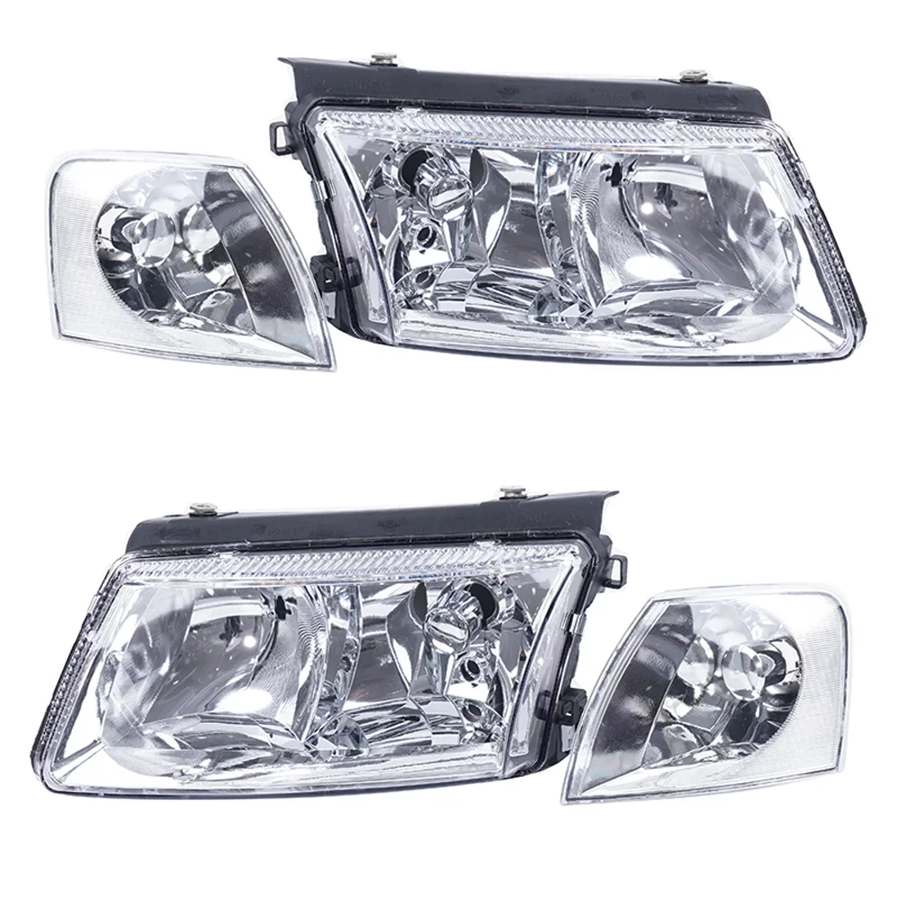 

Пара фар головного света Kamshing для Volkswagen Passat B5 2001-2005, передний бампер, фара головного света, головная лампа, угловые фары в сборе