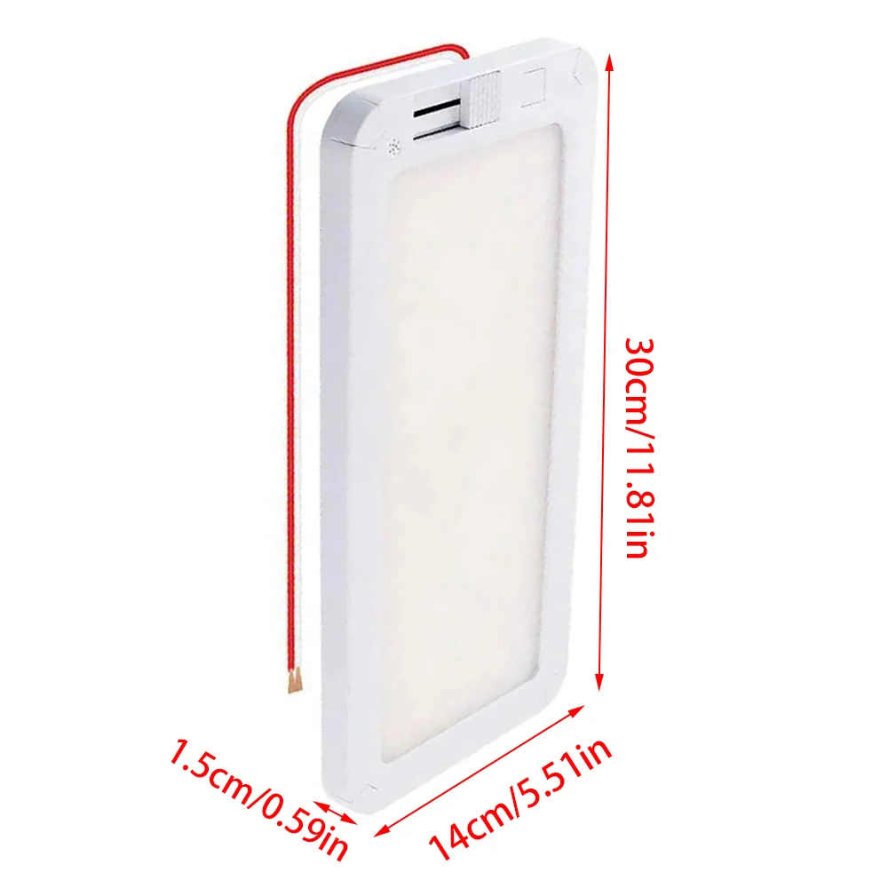 

Внутренние светильники RV 96/156 светодиодный, 3 цвета, с регулируемой яркостью, внутреннее освещение 12-30 в, потолочный купольный светильник для кемпера, RV, грузовика, автодома