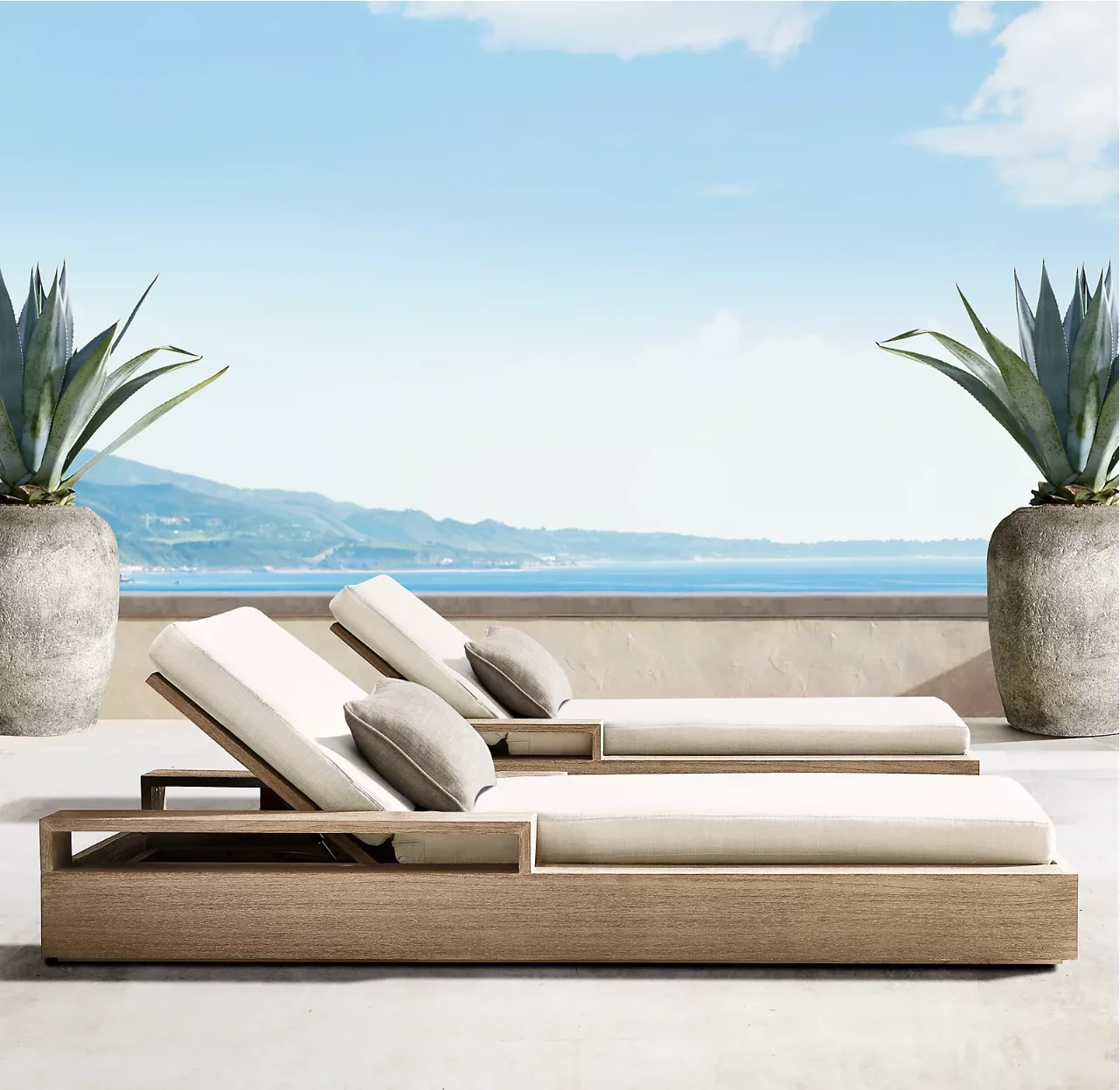 

Modern design teak wood garden beach foldable deck outdoor furniture