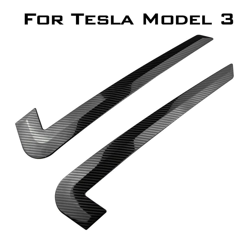 Фото 2 шт., декоративные наклейки для передсветильник противотуманных фар Tesla Model 3 2016 - 2022 №5