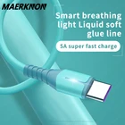 Кабель USB Type-C 5A для Xiaomi 12Samsung S20Huawei, быстрая зарядка, USB-кабель для передачи данных, шнур для Android