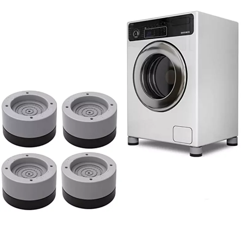 

4Pcs Anti Vibration Feet Pads Rubber Legs Slipstop Silent Skid Raiser Mat For Washing Machine Support Dampers Stand Accessories