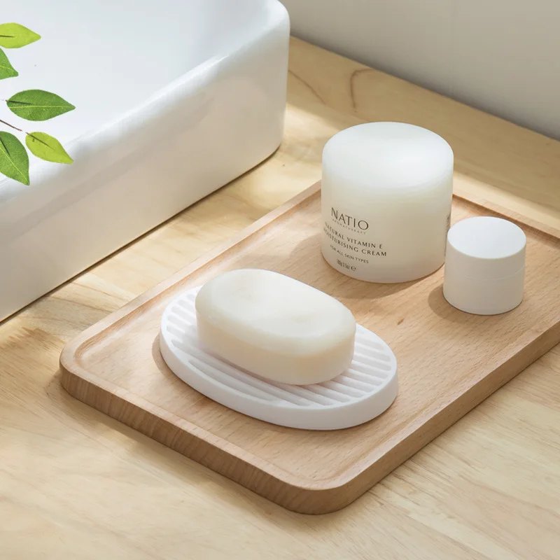 

Soap Tray Fashion Drain Silica Gel Not Easy To Slide Easily Drain Soap Container Soap Holder Creative Soap Box Soap Rack