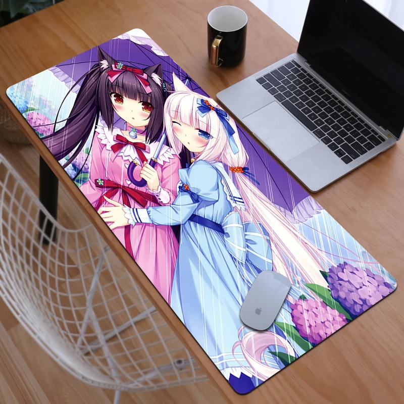 

Игровой коврик для мыши NekoPara, нескользящий коврик, компьютерные аксессуары, коврики для мыши, коврик для игровой клавиатуры, коврик для наст...
