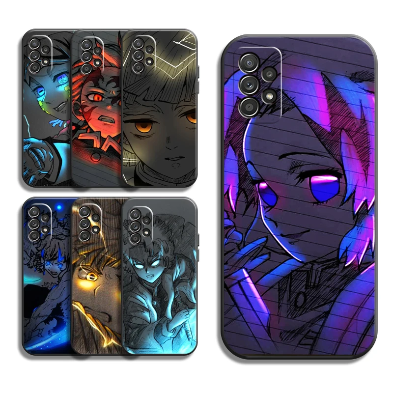 

Demon Slayer Anime Phone Cases For Samsung Galaxy A51 4G A51 5G A71 4G A71 5G A52 4G A52 5G A72 4G A72 5G Coque Soft TPU Funda
