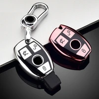 tpu car key cover case bag fob shell holder keychain for mercedes benz a b r g class glk gla w204 w251 w463 w176 protector