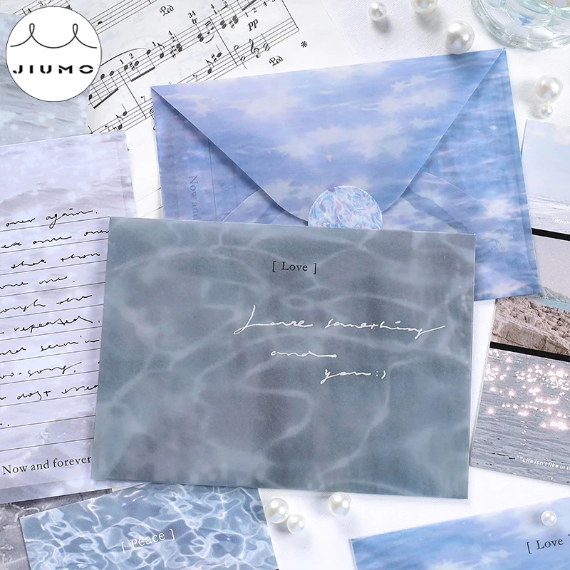 

JIUMO 4 Ins Wind Galaxy Planting Series Creative Message Hand Account Decoration DIY Matchbox Material Paper