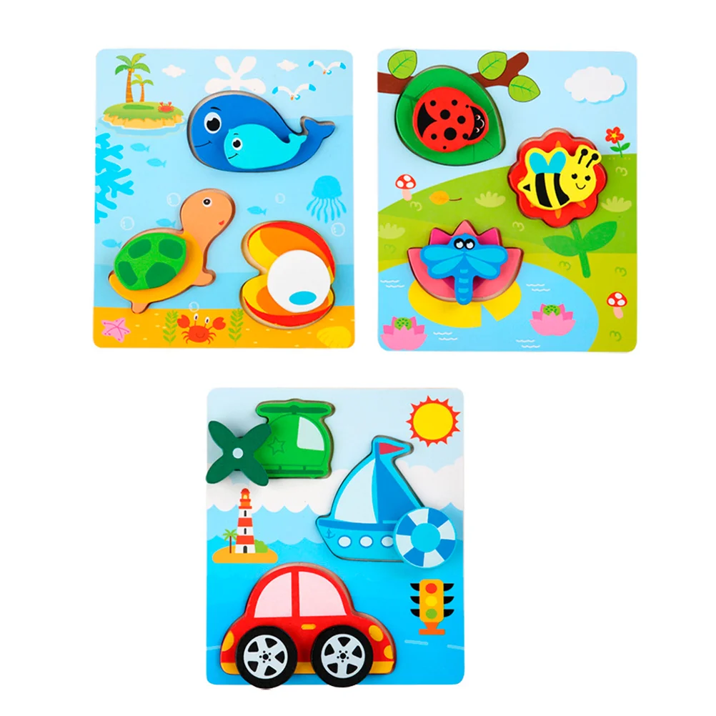 

3pcs Puzzle Children Creative Cartoon Funny Educational