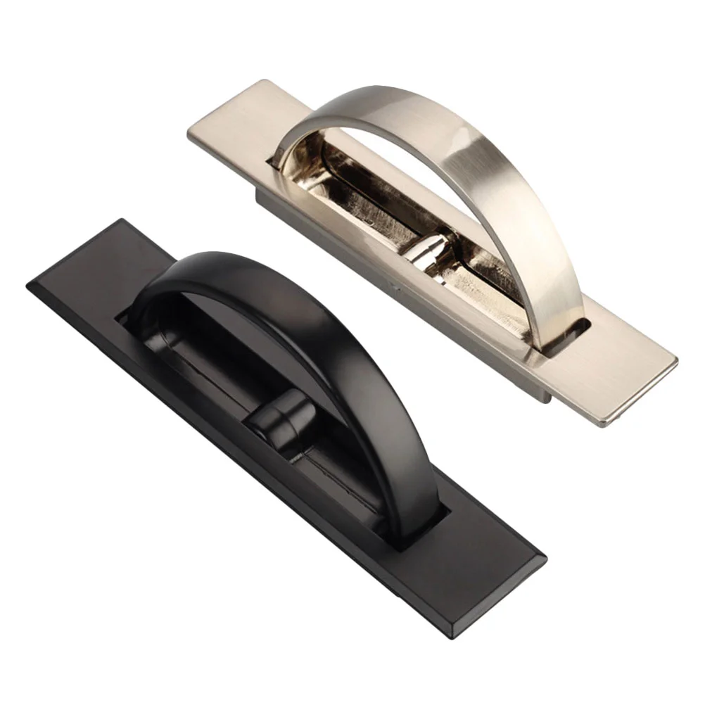 

Handlesinvisible Cabinet Handle Zinc Alloy Tatami Door Grip Drawer 180° Modernlifting Wardrobe Furniture Rotating Window