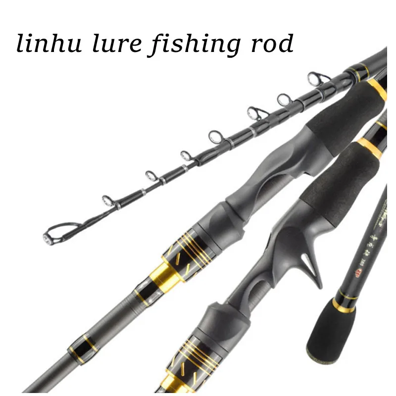 LINHU NEW 1.8M 2.1M 7Sections Spinnings Casting Rods Reel Combo Carbon Fishing Fish Pole Telescopic Fishing Rod Fishing Tackle enlarge
