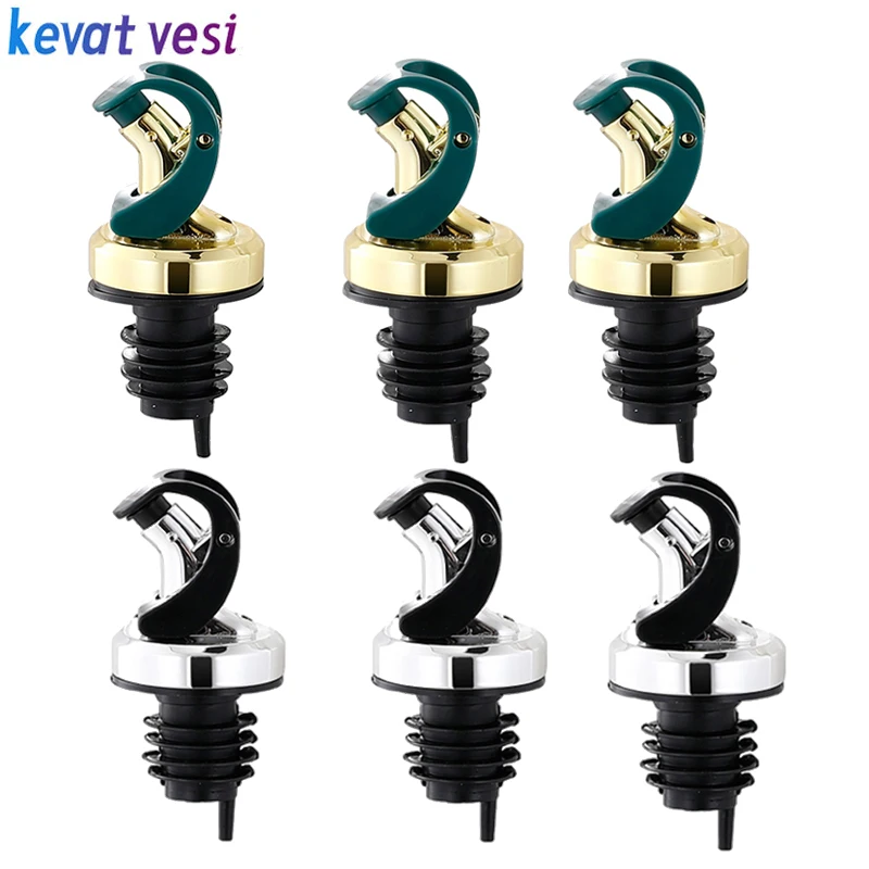 

2Pcs Oil Bottle Stopper Lock Plug Seal Leak-Proof Oil Bottle Nozzle Cap Dispenser Sprayer Plug Bottle Stopper Kitchen Tool