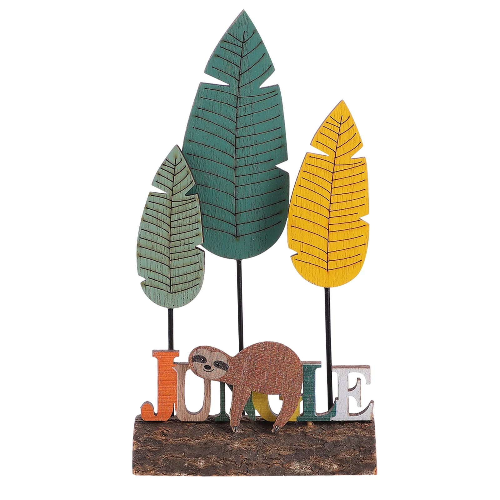 

Hawaii Ornaments Desktop Adornment Tropical DIY Hawaiian Wooden Rustic Home Decor