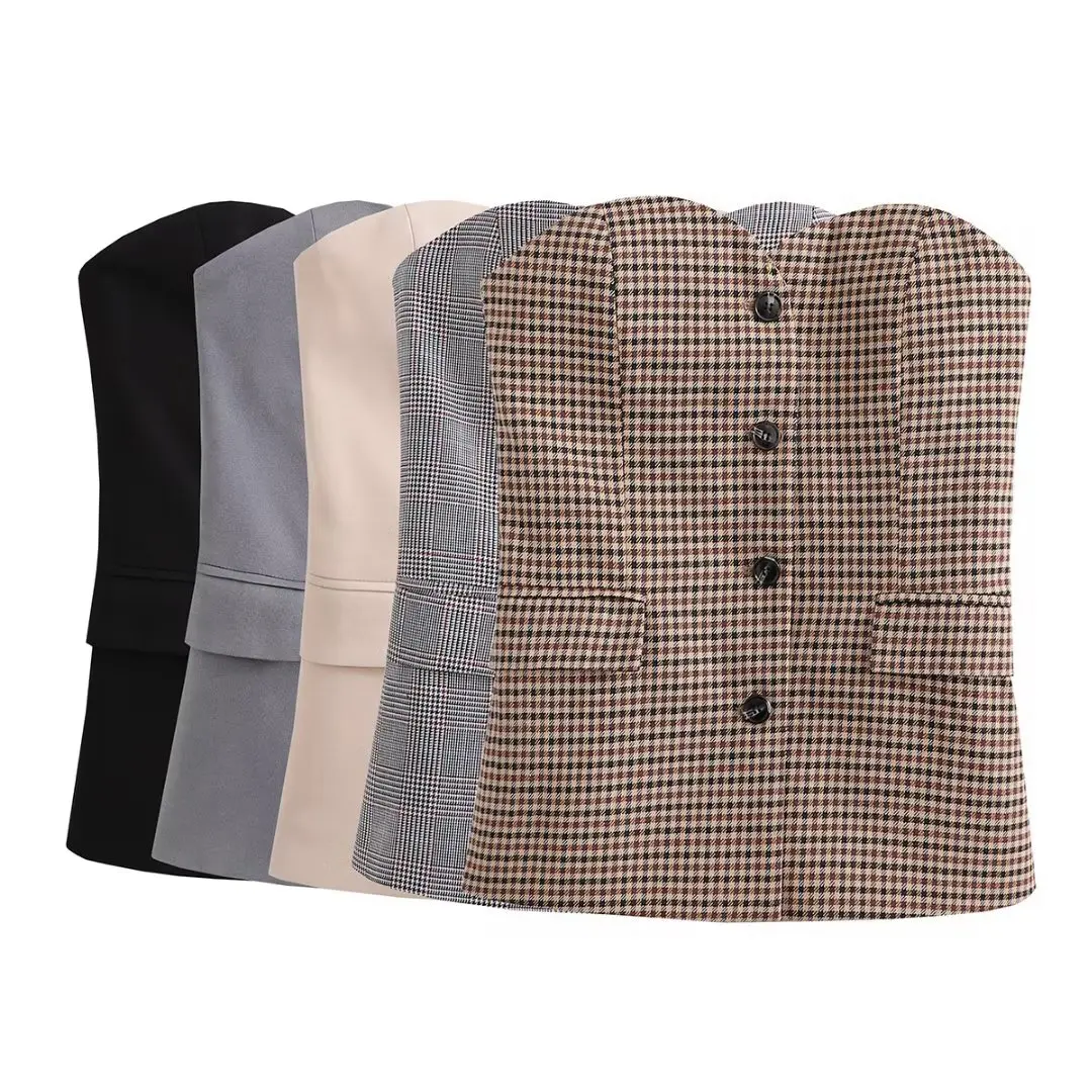 

Женский топ без бретелек хорошего качества, топ без рукавов с открытыми плечами, сексуальные элегантные очаровательные майки