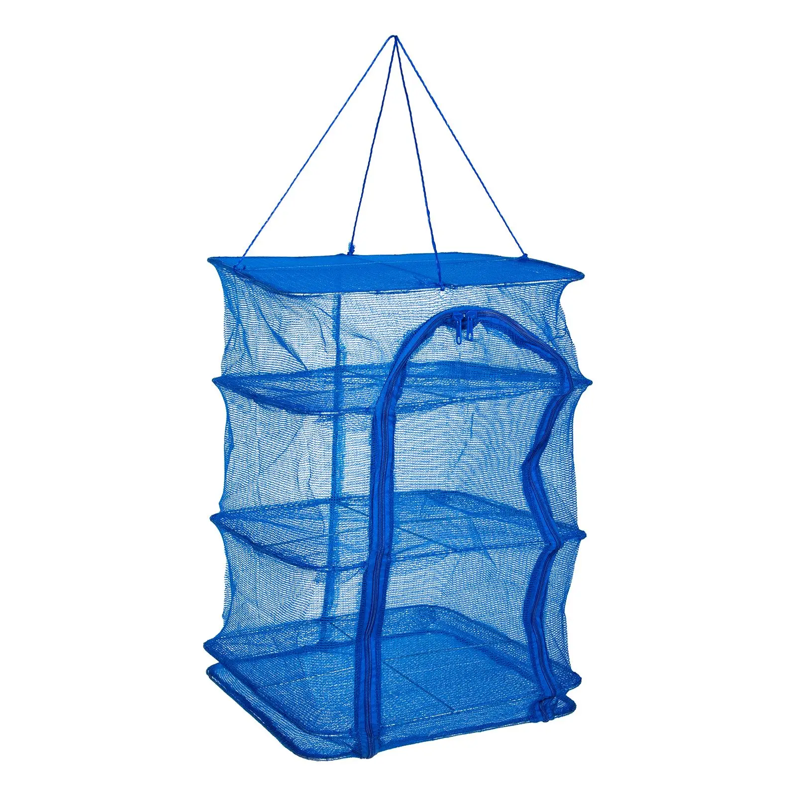 

1pc 3-Tier Folding Drying Rack Collapsible Drying Net Rack Multifunctional Herb Vegetable Hanging Drying Rack 47x35x35cm