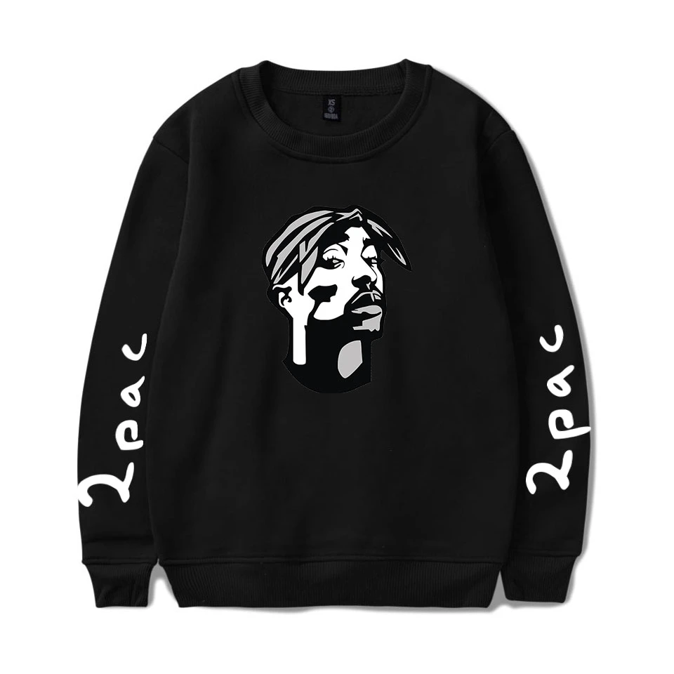 Толстовка Gangsta Rap 2pac лидер продаж Свитшот в стиле хип-хоп Модный пуловер уличная