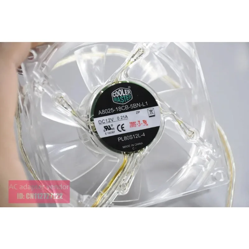 Фото JFG Для упаковки CoolerMaster A8025-18CB-5BN-L1 12 В 8025 питание шасси фонарь вентилятор №2