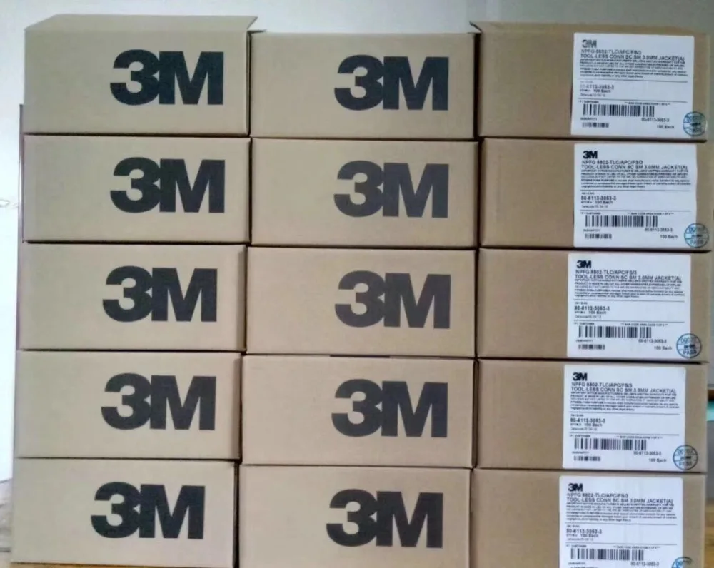 Good Quality 100PCS 3M SC APC 8802-TLC/3 Fiber Optic Fast Connector Singlemode Fiber Optic SC Quick Connector