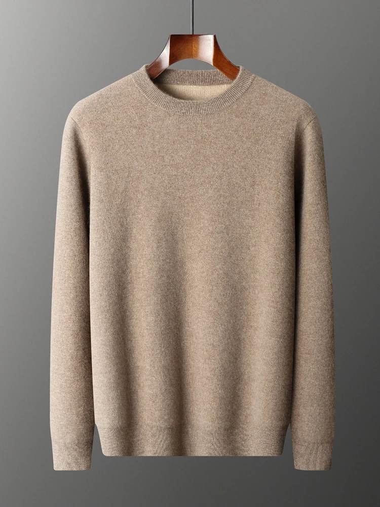 Роскошный мужской свитер толстый 100% кашемировый трикотаж осень-зима умный