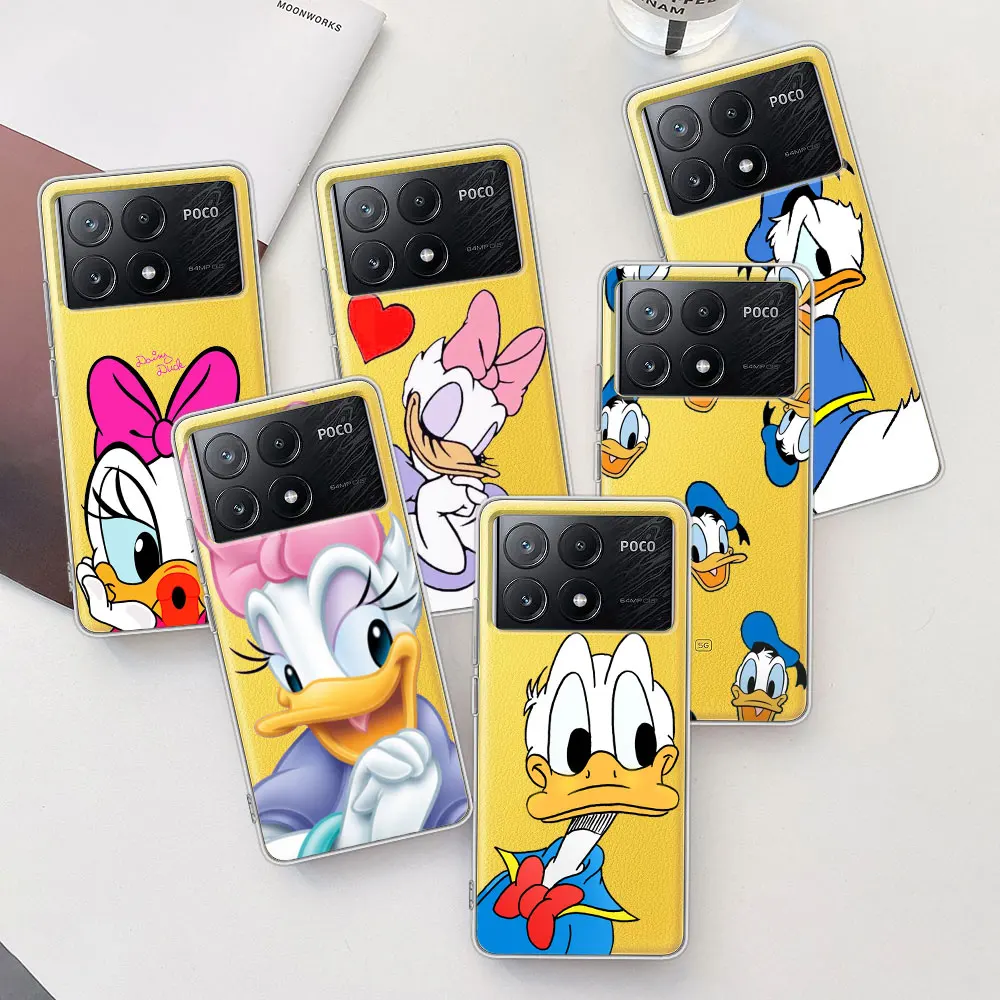 Милый чехол Donald Daisy Duck для Xiaomi Poco X3 F4 GT X6 F1 F3 M5 M3 M5s X4 NFC X5 F5 M4 F2 Pro мягкий прозрачный из
