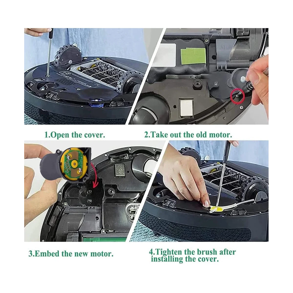 Модуль двигателя боковой щетки для IRobot Roomba 500 600 700 800 I7 I3 E6 E5 запасные части