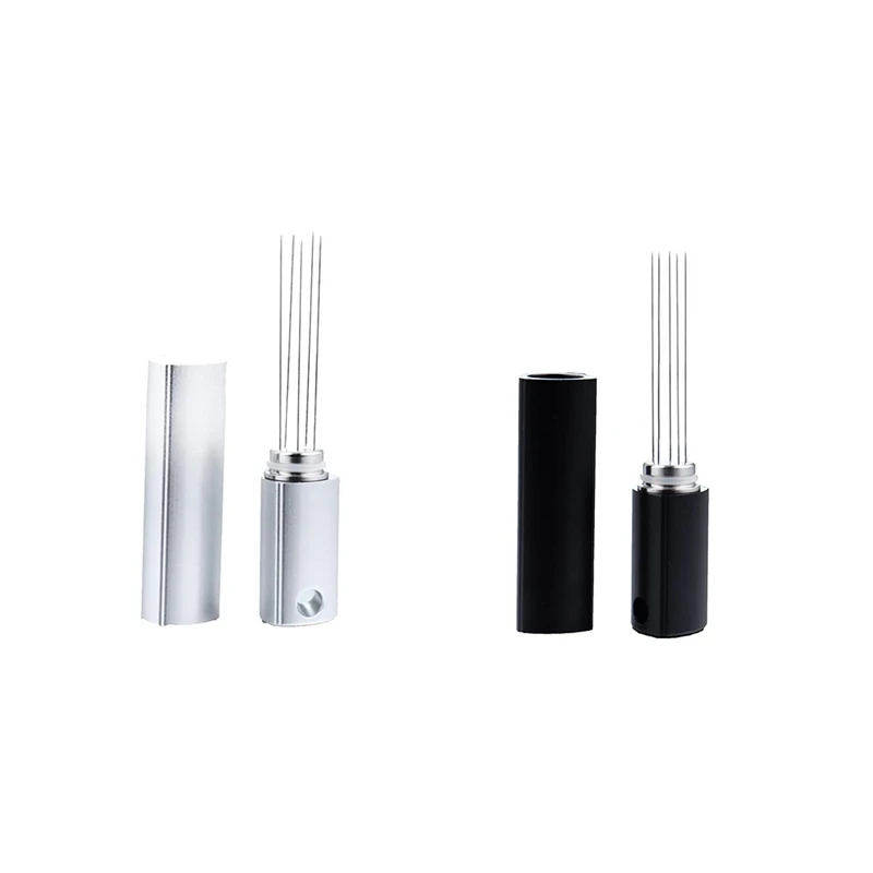 

Espresso Coffee Stirrer WDT Tool Cake Breaker Cloth Powder Injection Belt Base Coffee Powder Stirring Tool Triangle Silver