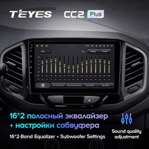 TEYES Тиайс CC2 Plus Штатная магнитола For Лада ВАЗ Xray For LADA Xray X ray 2015 - 2019 Android до 8-ЯДЕР до 6 + 128ГБ 16*2EQ + DSP 2DIN автомагнитола 2 DIN DVD GPS мультимедиа автомобиля головное устройство