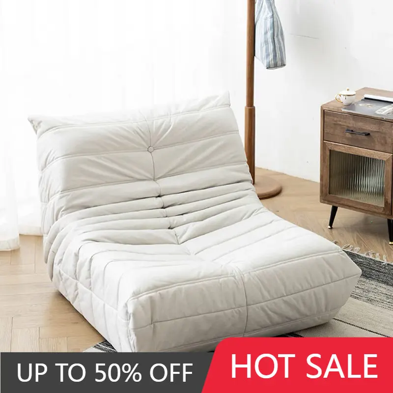 

Modern Single Lounge Couch Simple Recliner Ergonomic Bedroom European Sofa Pouf Classic Lazy Small Canape Salon Home Furniture