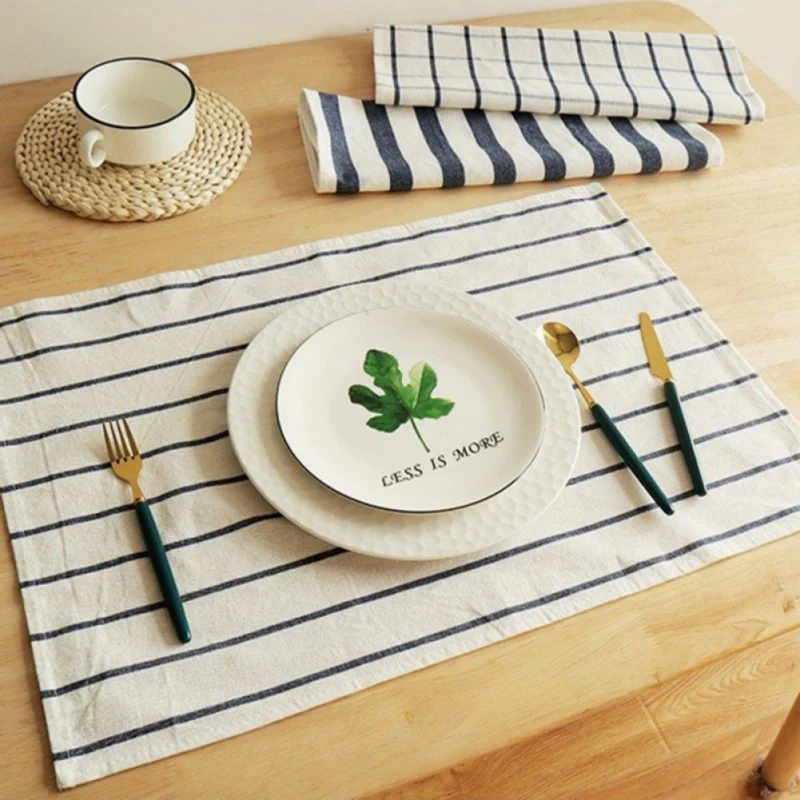 Высококачественное Сине-белое Клетчатое Чайное Полотенце Кухонная Ткань