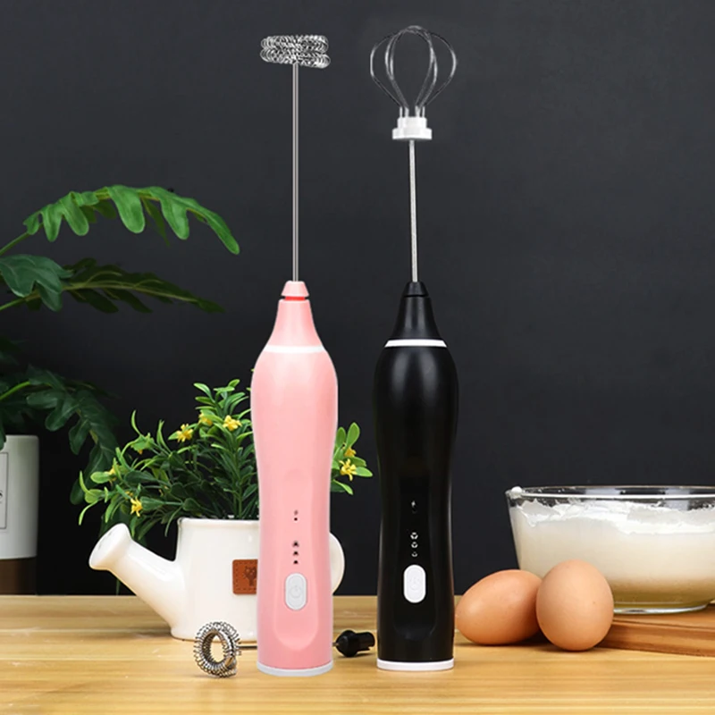 

Electric Egg Beater Milk Frother for Coffee Cappiccino Creamer Stirring Tool Kitchen Accessories Portable Whisk Cooking Gadgets