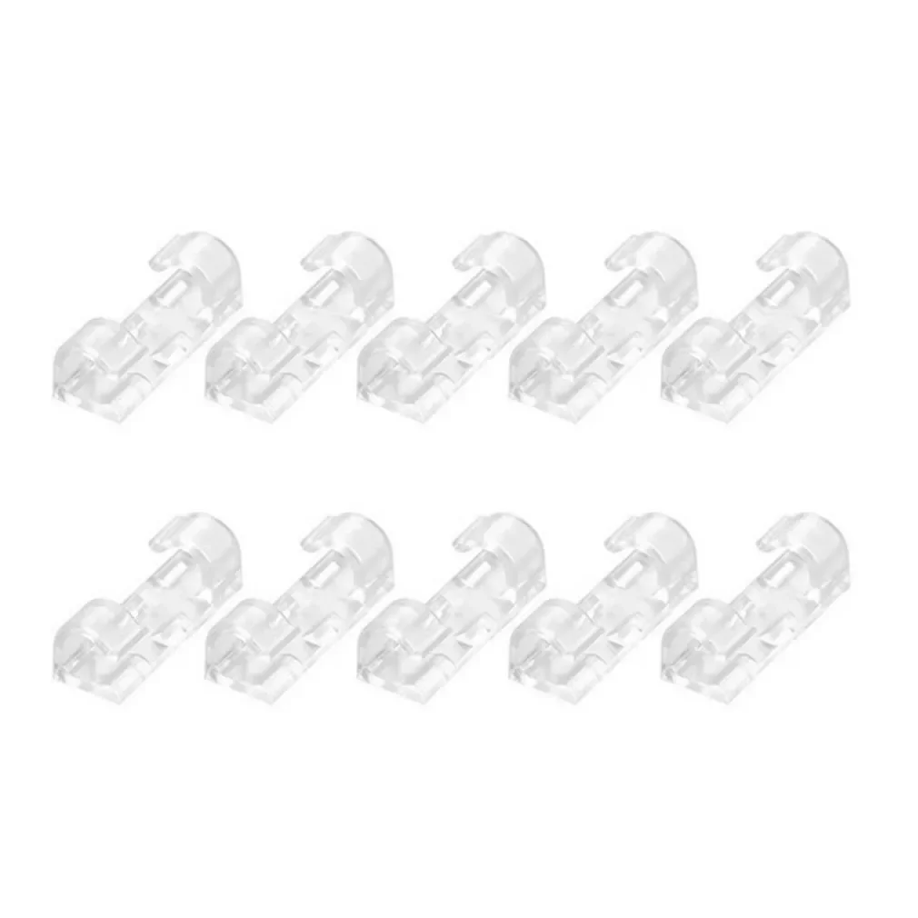 

Hot Ticket20 Pcs Convenient Self-adhesive Wire Organizer Line Cable Clip Buckle Clips Ties Fixer Fastener Holder