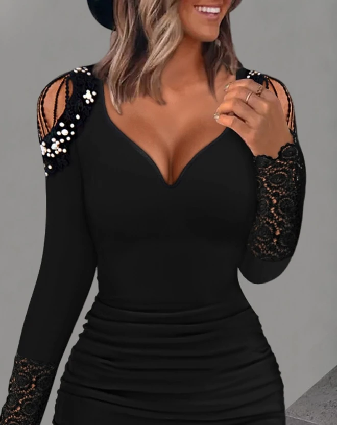 Рисунок 2 - Женское облегающее платье с длинным рукавом