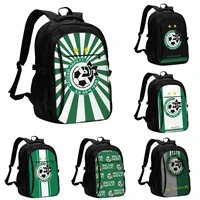maccabi haifa fc large capacity backpack student backpack travel backpack usb interface laptop backpack