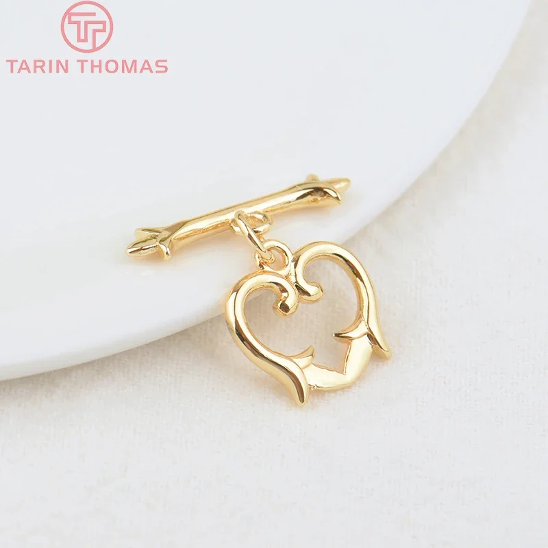 (3312) 6 комплектов O: 13.5x14MM T: 20.5MM 24-каратного позолоченного латунного браслета в